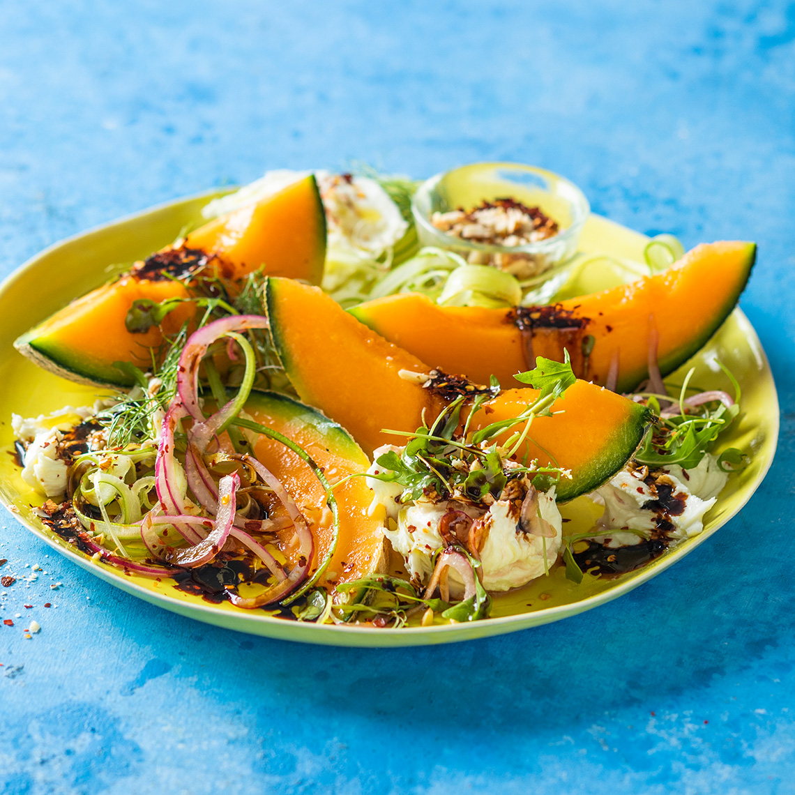 Creamy mozzarella, spanspek and fennel salad Recipes Pick n Pay